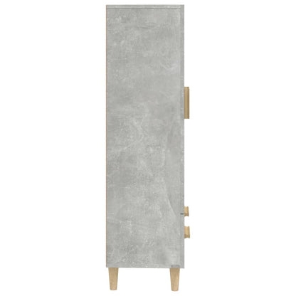Highboard Betongrau 70x31x115 cm Holzwerkstoff - Pazzar.ch