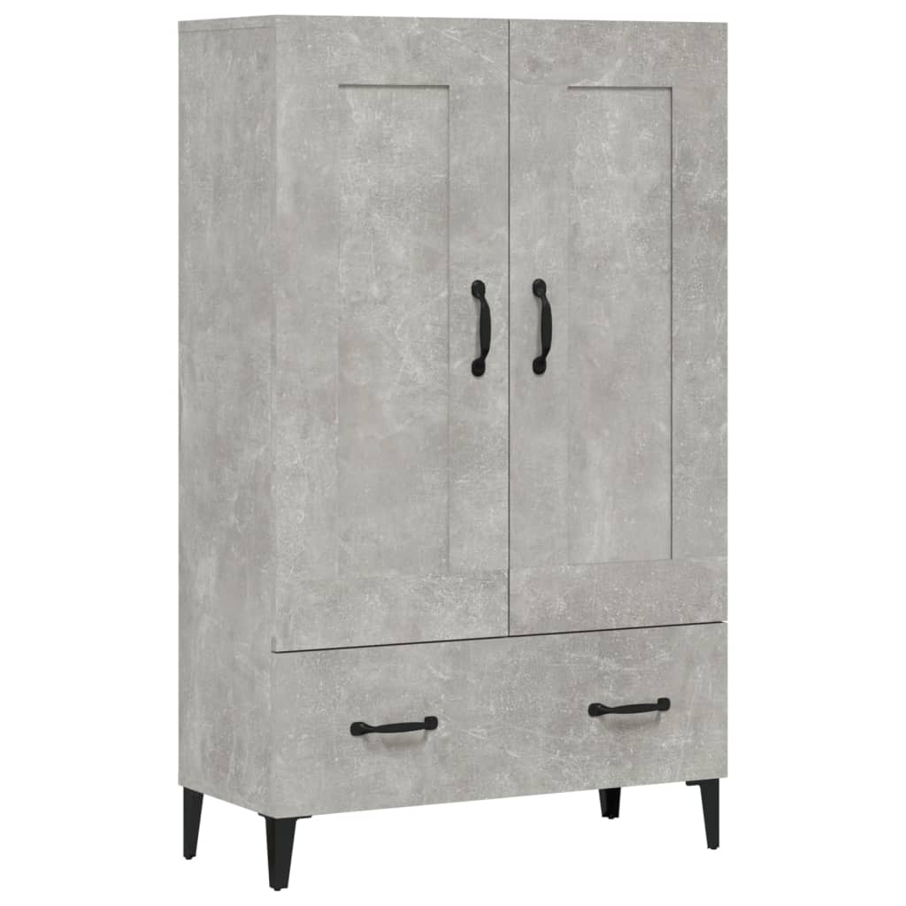 Highboard Betongrau 70x31x115 cm Holzwerkstoff - Pazzar.ch