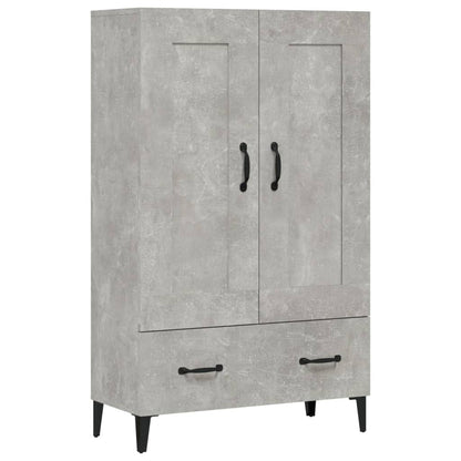 Highboard Betongrau 70x31x115 cm Holzwerkstoff - Pazzar.ch