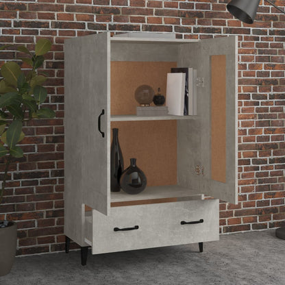 Highboard Betongrau 70x31x115 cm Holzwerkstoff - Pazzar.ch