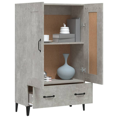 Highboard Betongrau 70x31x115 cm Holzwerkstoff - Pazzar.ch