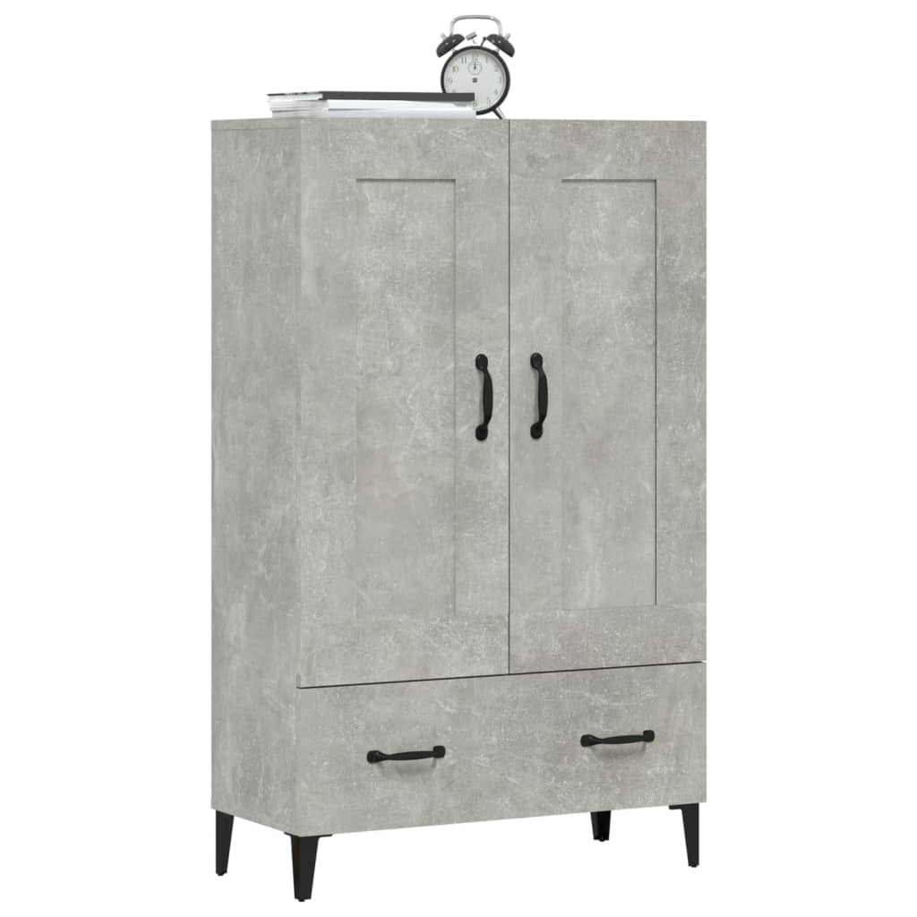 Highboard Betongrau 70x31x115 cm Holzwerkstoff - Pazzar.ch