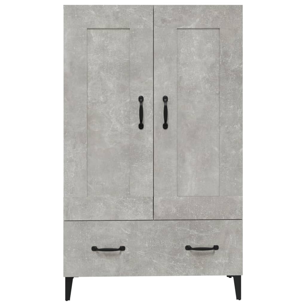 Highboard Betongrau 70x31x115 cm Holzwerkstoff - Pazzar.ch