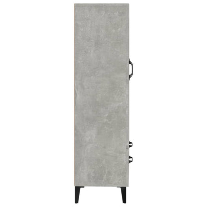 Highboard Betongrau 70x31x115 cm Holzwerkstoff - Pazzar.ch