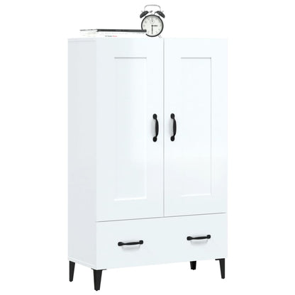 Highboard Hochglanz-Weiß 70x31x115 cm Holzwerkstoff - Pazzar.ch