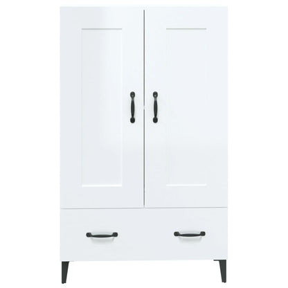 Highboard Hochglanz-Weiß 70x31x115 cm Holzwerkstoff - Pazzar.ch