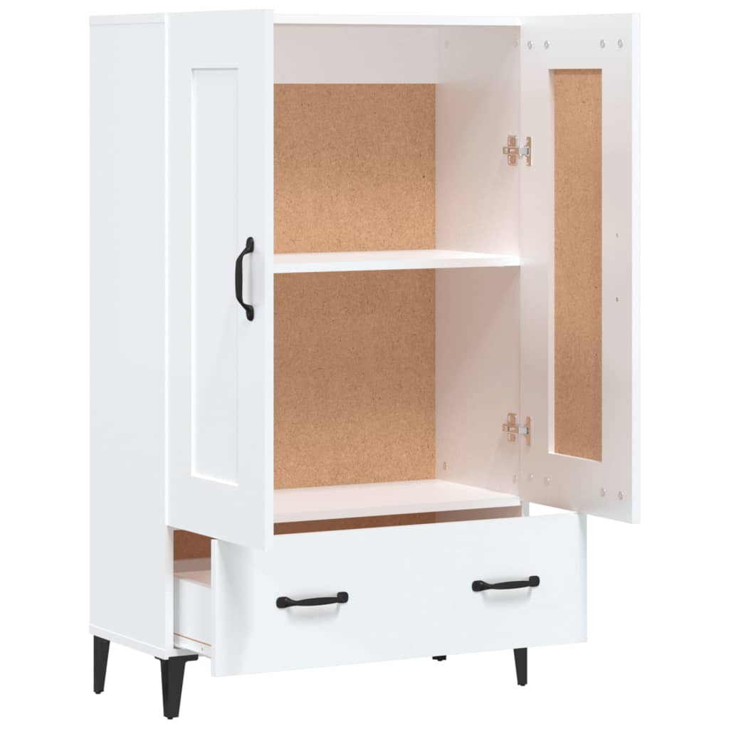 Highboard Hochglanz-Weiß 70x31x115 cm Holzwerkstoff - Pazzar.ch