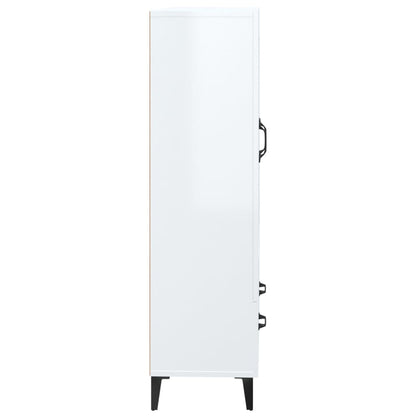 Highboard Hochglanz-Weiß 70x31x115 cm Holzwerkstoff - Pazzar.ch