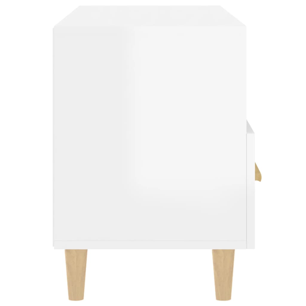 TV-Schrank Hochglanz-Weiß 80x36x50 cm Holzwerkstoff - Pazzar.ch