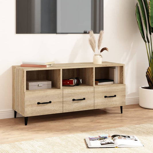 TV-Schrank Sonoma-Eiche 102x35x50 cm Holzwerkstoff - Pazzar.ch