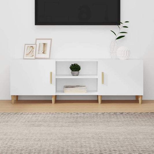 TV-Schrank Weiß 150x30x50 cm Holzwerkstoff - Pazzar.ch