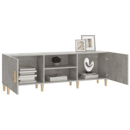 TV-Schrank Betongrau 150x30x50 cm Holzwerkstoff - Pazzar.ch