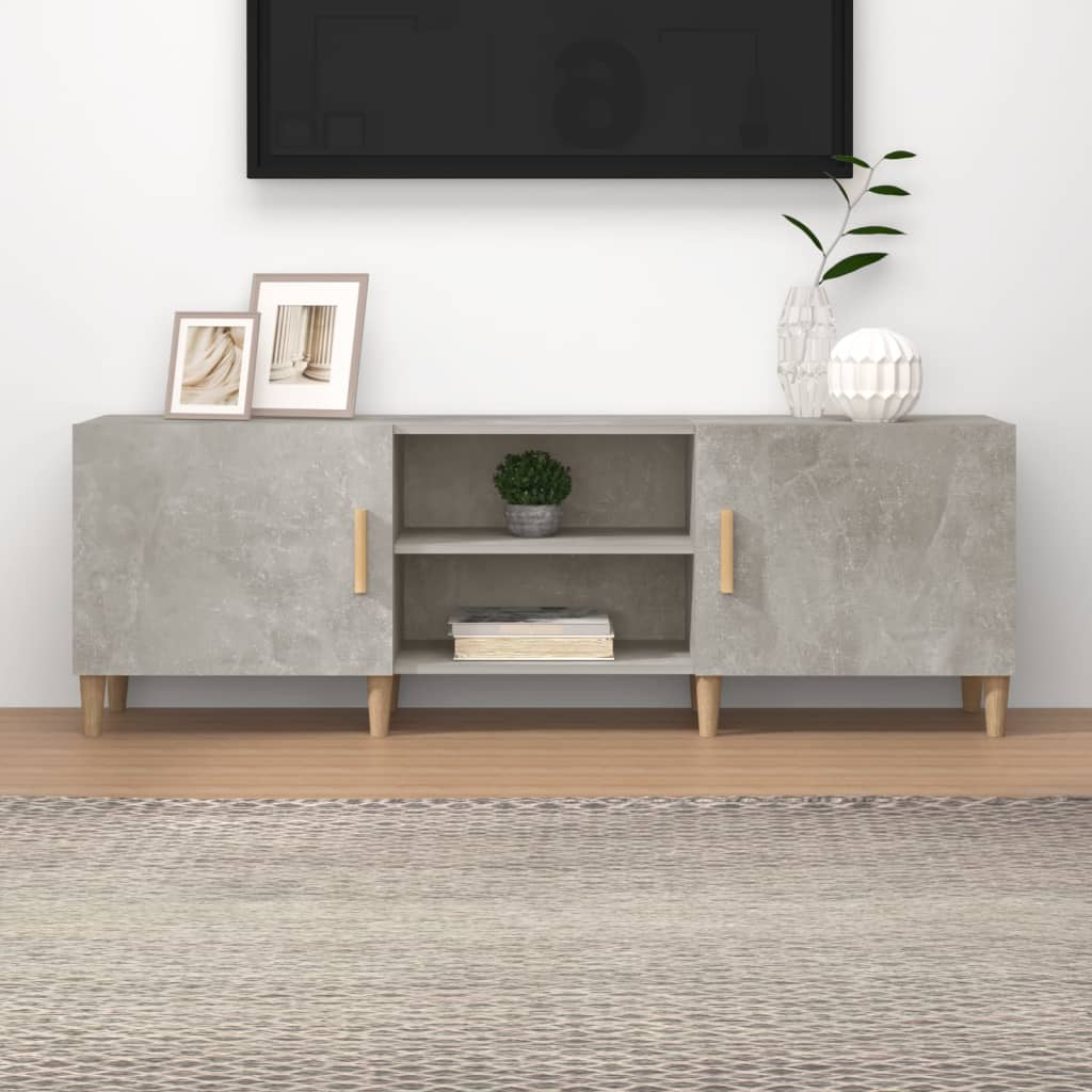 TV-Schrank Betongrau 150x30x50 cm Holzwerkstoff - Pazzar.ch