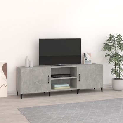 TV-Schrank Betongrau 150x30x50 cm Holzwerkstoff - Pazzar.ch