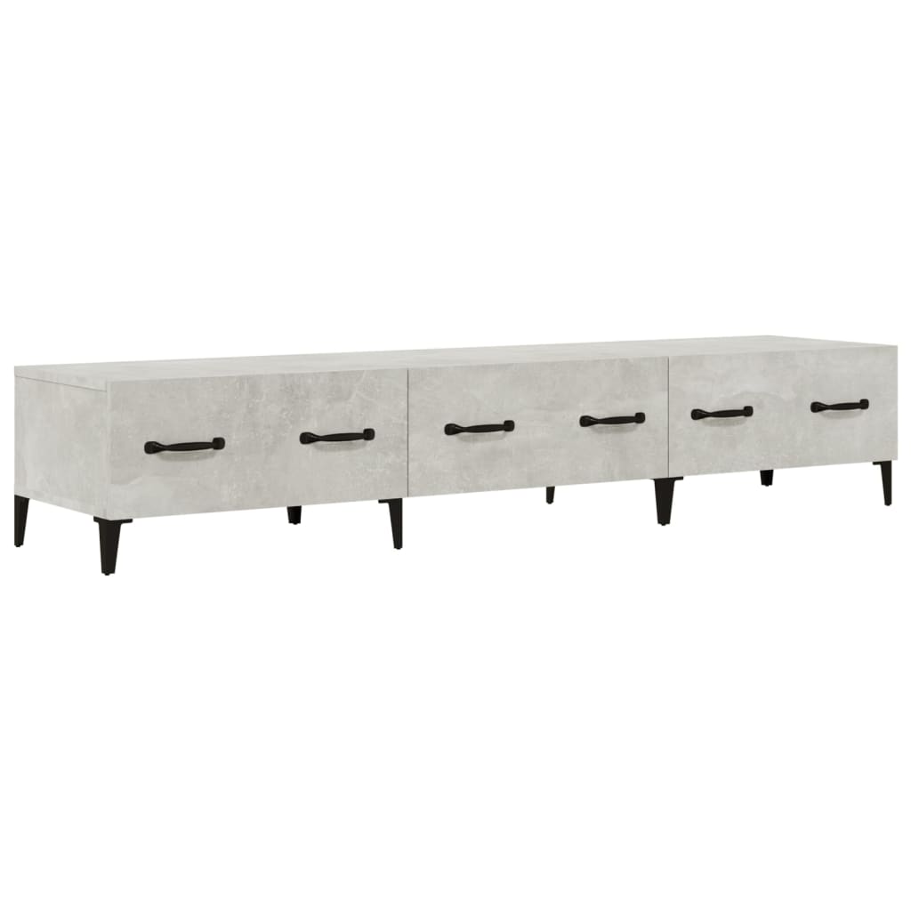 TV-Schrank Betongrau 150x34,5x30 cm Holzwerkstoff - Pazzar.ch