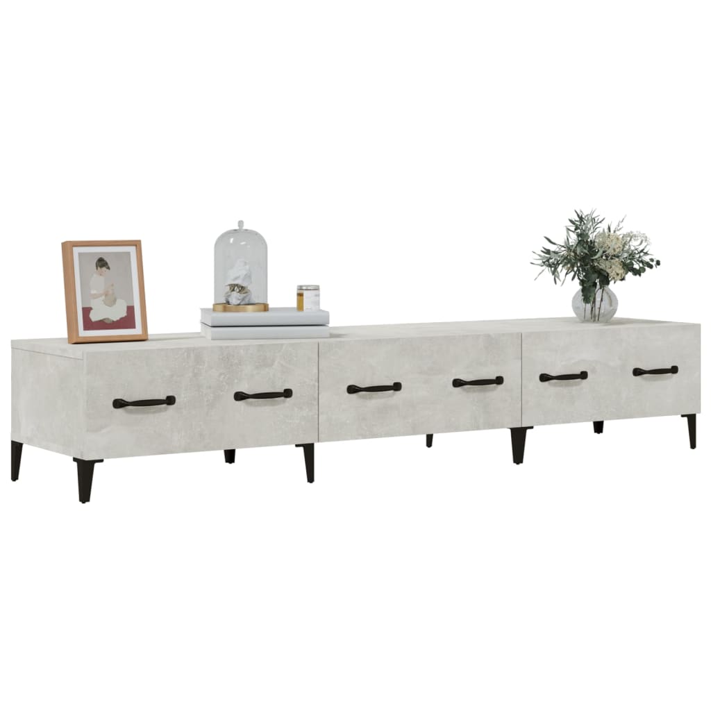 TV-Schrank Betongrau 150x34,5x30 cm Holzwerkstoff - Pazzar.ch