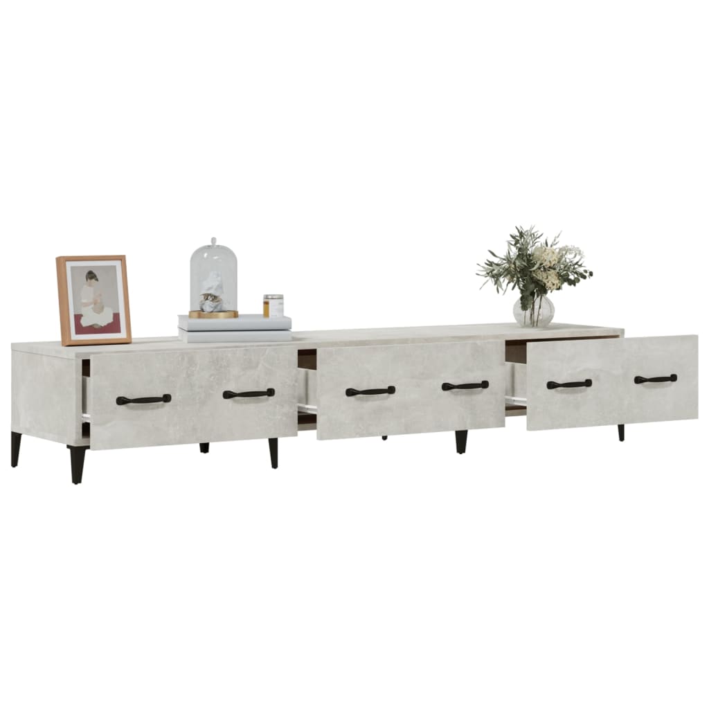 TV-Schrank Betongrau 150x34,5x30 cm Holzwerkstoff - Pazzar.ch