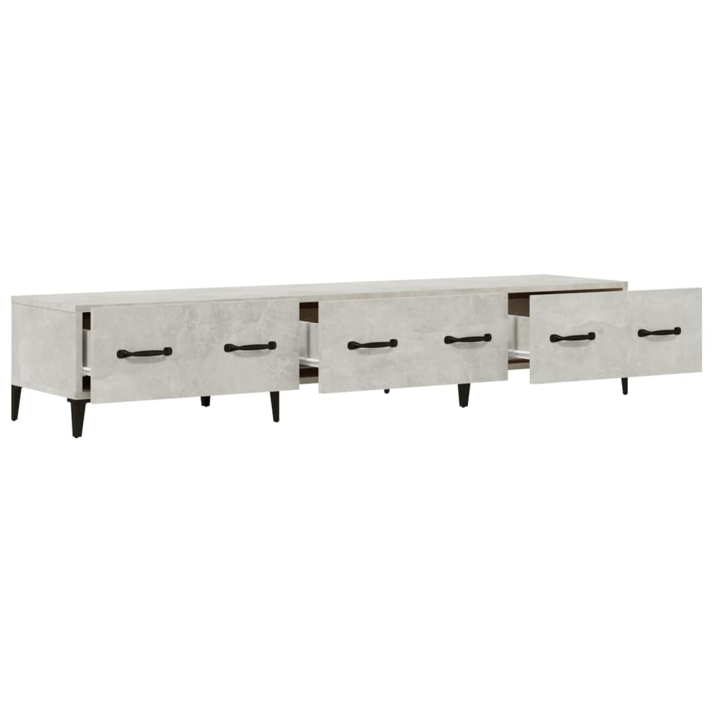 TV-Schrank Betongrau 150x34,5x30 cm Holzwerkstoff - Pazzar.ch