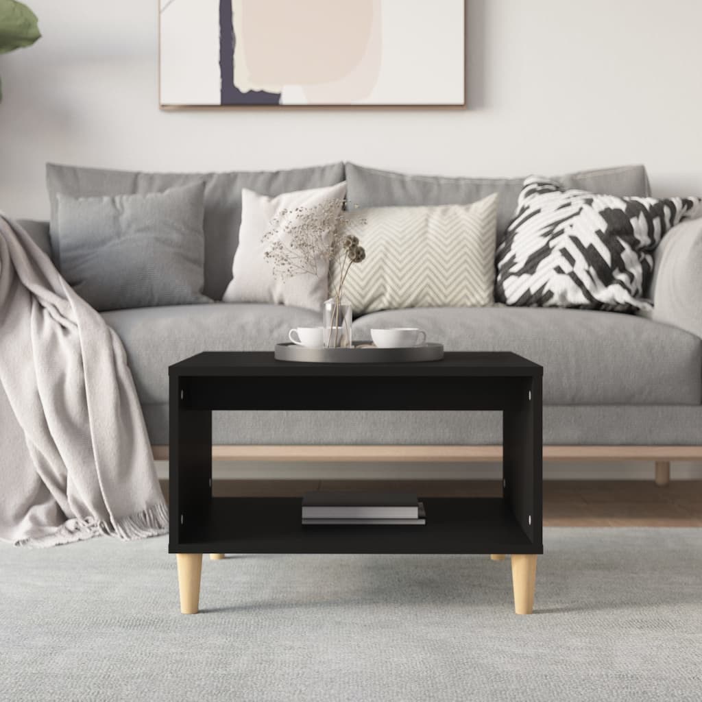 Couchtisch Schwarz 60x50x40 cm Holzwerkstoff - Pazzar.ch