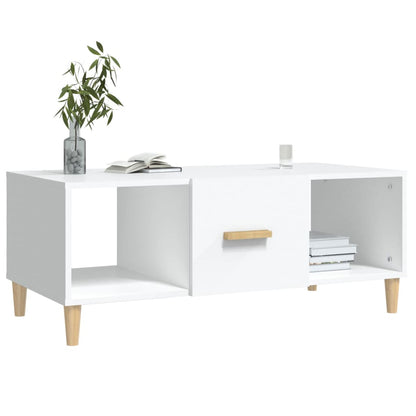 Couchtisch Weiß 102x50x40 cm Holzwerkstoff - Pazzar.ch