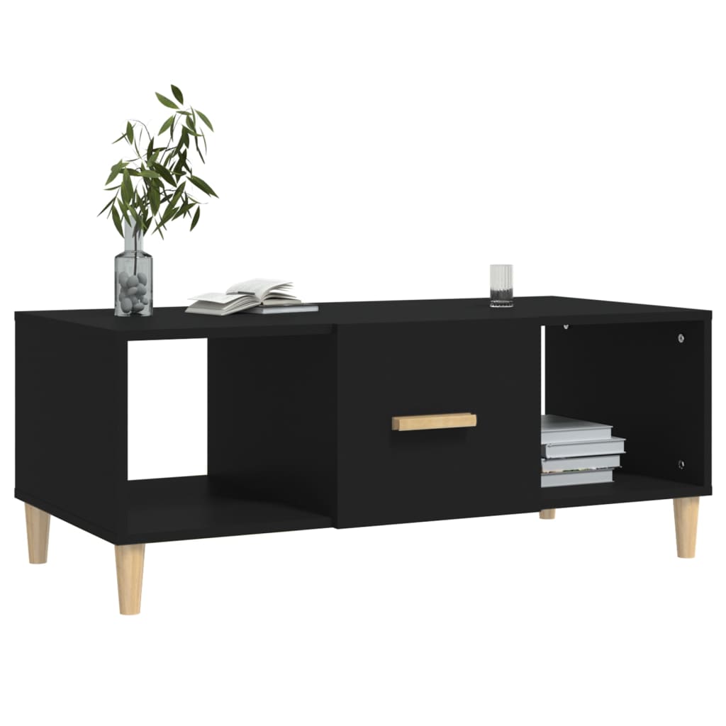 Couchtisch Schwarz 102x50x40 cm Holzwerkstoff - Pazzar.ch