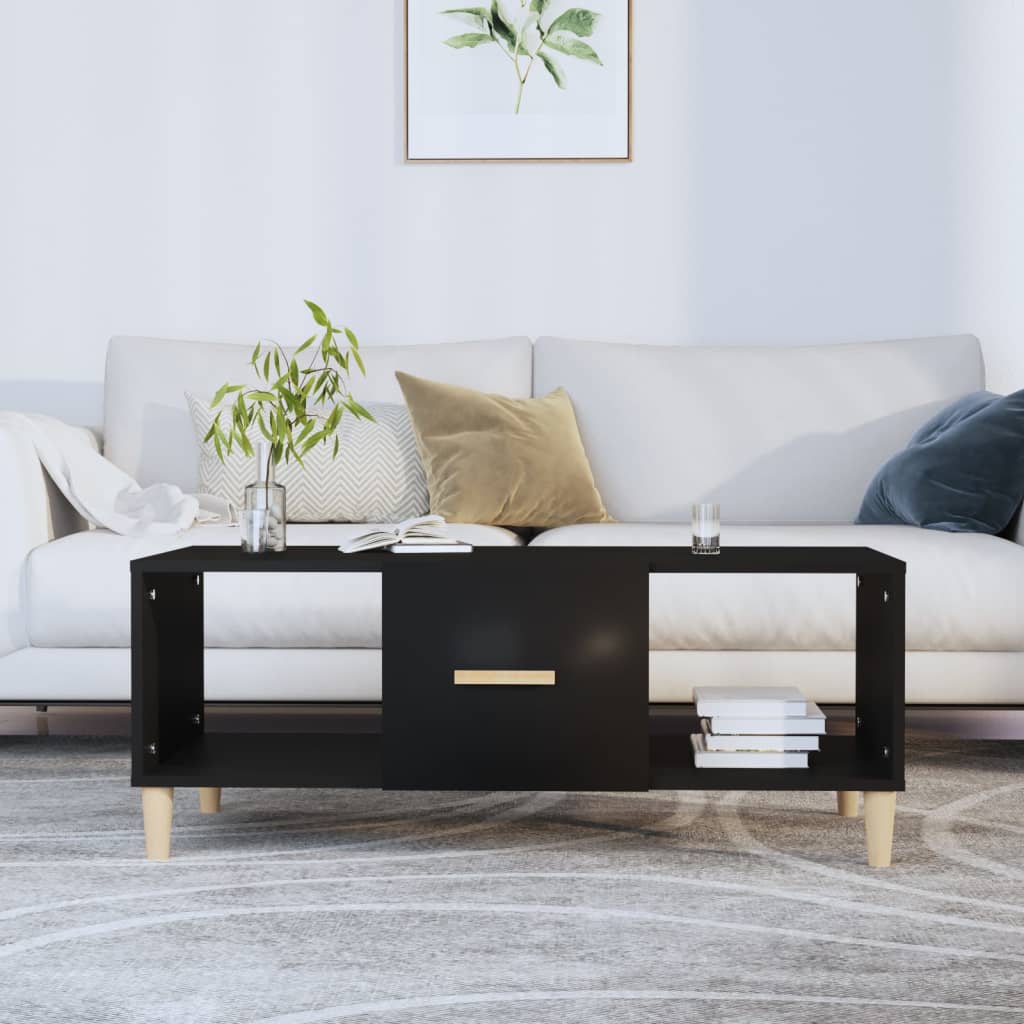 Couchtisch Schwarz 102x50x40 cm Holzwerkstoff - Pazzar.ch