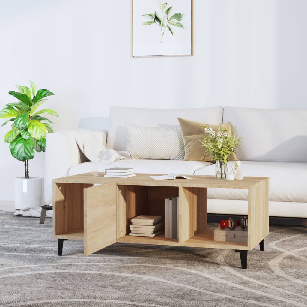 Couchtisch Sonoma-Eiche 102x50x40 cm Holzwerkstoff - Pazzar.ch