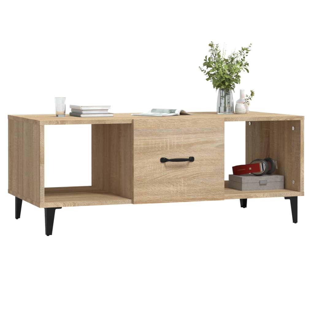 Couchtisch Sonoma-Eiche 102x50x40 cm Holzwerkstoff - Pazzar.ch