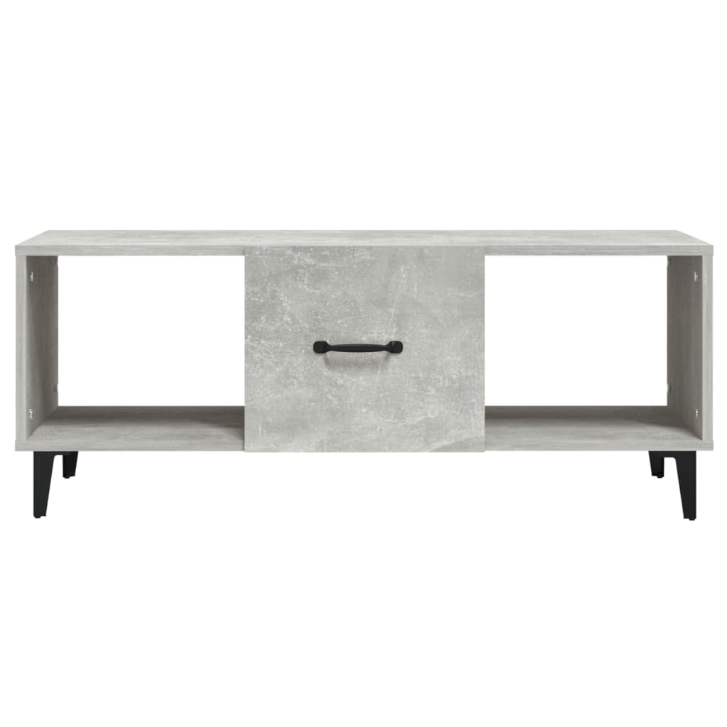Couchtisch Betongrau 102x50x40 cm Holzwerkstoff - Pazzar.ch