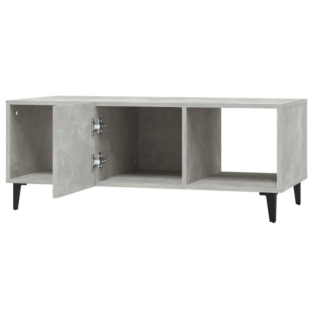 Couchtisch Betongrau 102x50x40 cm Holzwerkstoff - Pazzar.ch