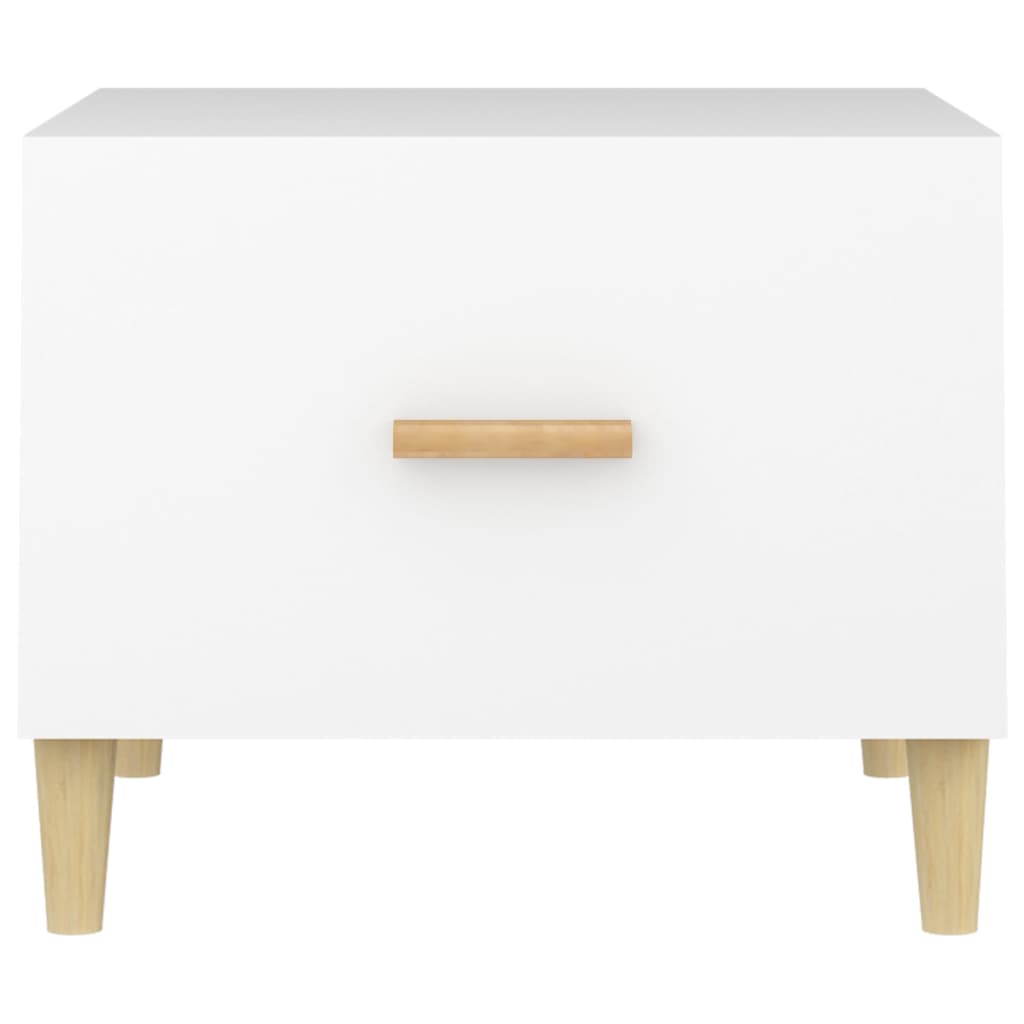 Couchtische 2 Stk. Weiß 50x50x40 cm Holzwerkstoff