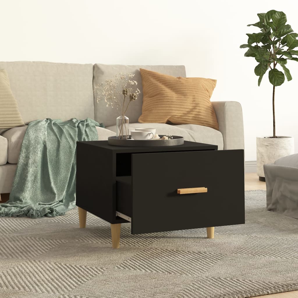 Couchtische 2 Stk. Schwarz 50x50x40 cm Holzwerkstoff - Pazzar.ch