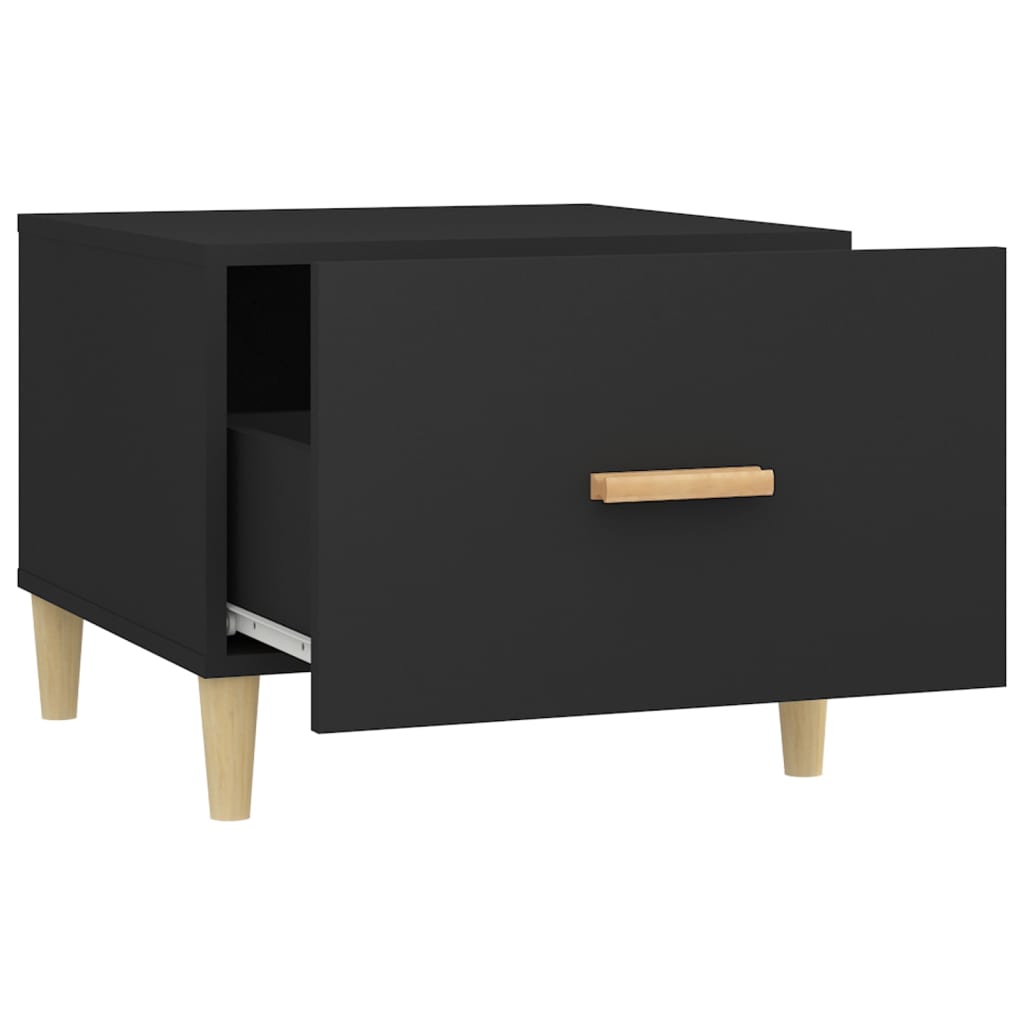 Couchtische 2 Stk. Schwarz 50x50x40 cm Holzwerkstoff - Pazzar.ch
