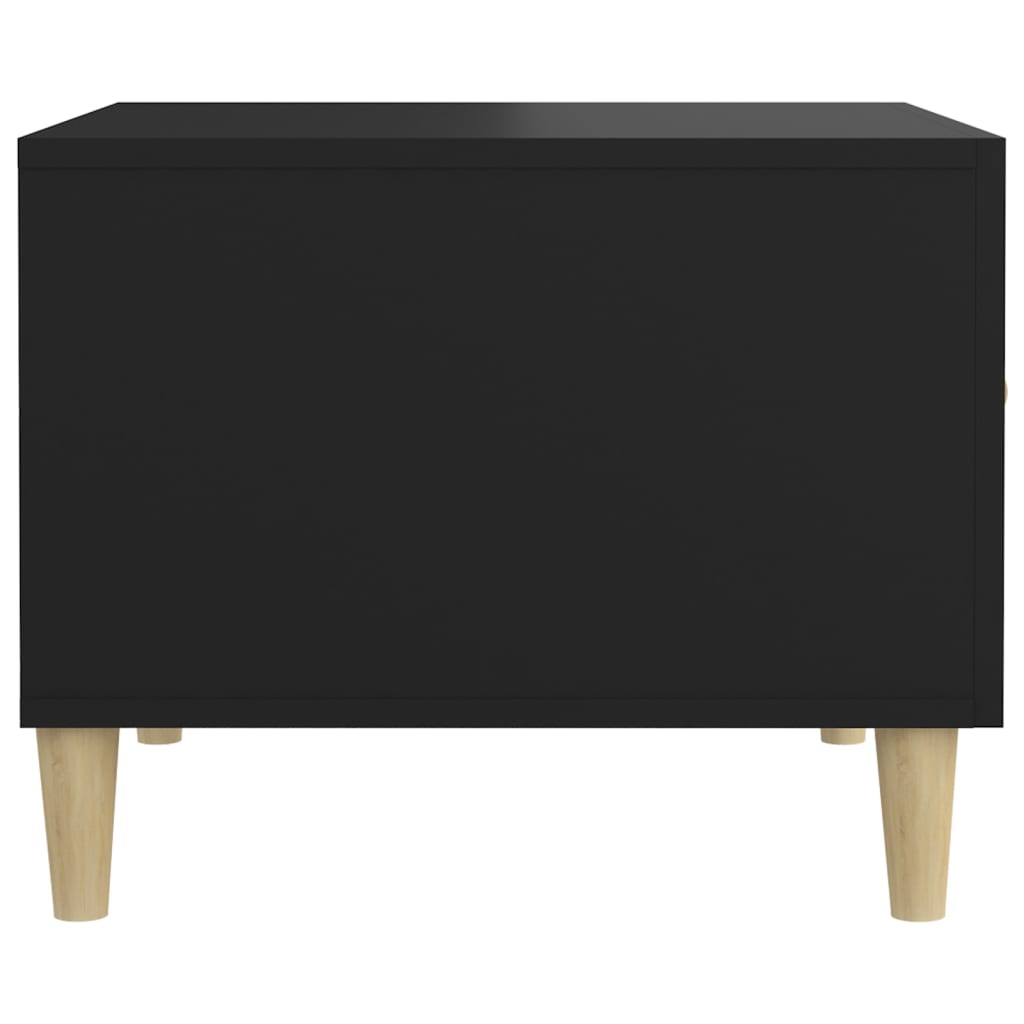 Couchtische 2 Stk. Schwarz 50x50x40 cm Holzwerkstoff - Pazzar.ch