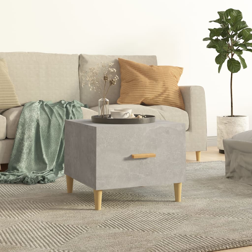 Couchtisch Betongrau 50x50x40 m Holzwerkstoff - Pazzar.ch