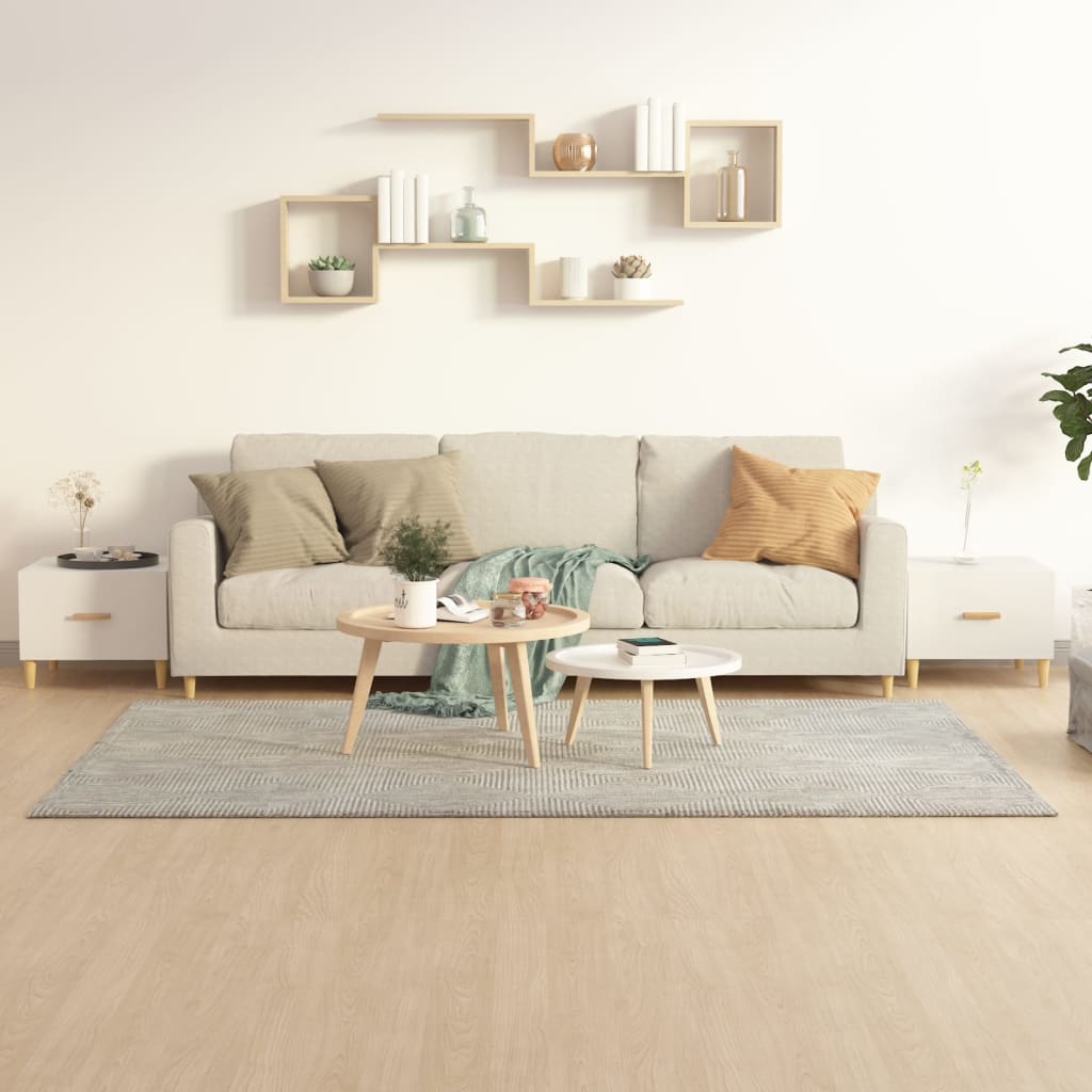 Couchtische 2 Stk. Hochglanz-Weiß 50x50x40 cm Holzwerkstoff - Pazzar.ch