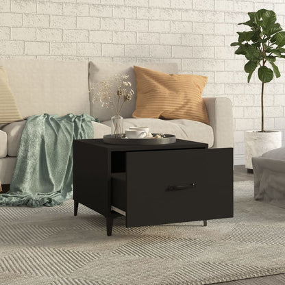 Couchtische mit Metallbeinen 2 Stk. Schwarz 50x50x40 cm - Pazzar.ch