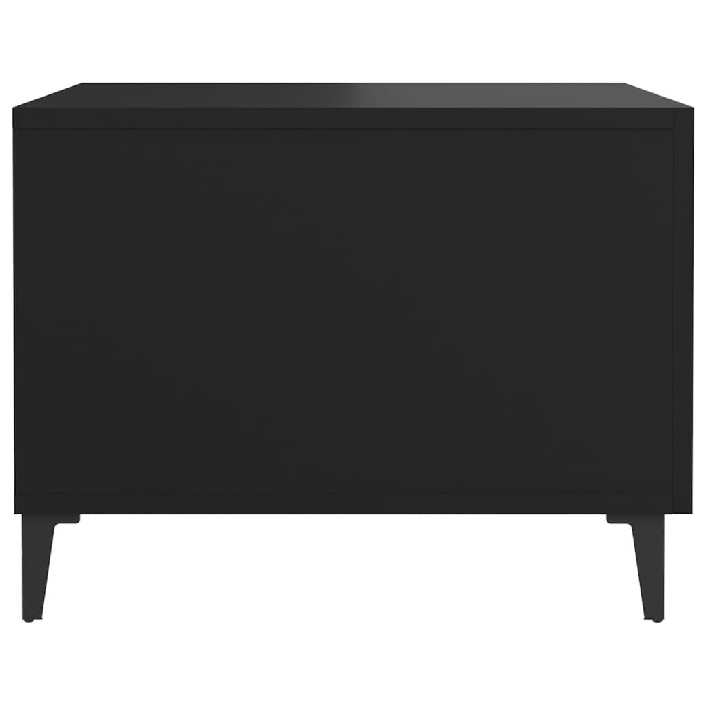 Couchtische mit Metallbeinen 2 Stk. Schwarz 50x50x40 cm - Pazzar.ch