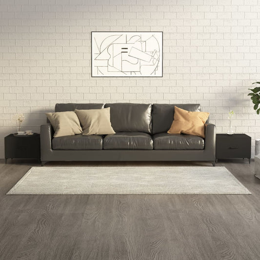 Couchtische mit Metallbeinen 2 Stk. Schwarz 50x50x40 cm - Pazzar.ch