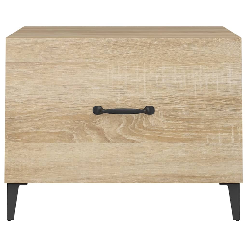 Couchtisch mit Metallbeinen Sonoma-Eiche 50x50x40 cm - Pazzar.ch