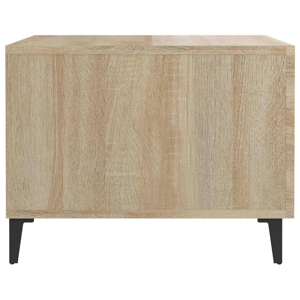 Couchtische mit Metallbeinen 2 Stk. Sonoma-Eiche 50x50x40 cm - Pazzar.ch