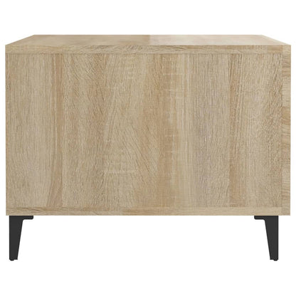 Couchtische mit Metallbeinen 2 Stk. Sonoma-Eiche 50x50x40 cm - Pazzar.ch