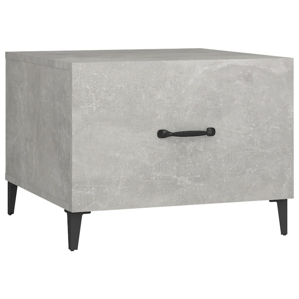 Couchtisch mit Metallbeinen Betongrau 50x50x40 cm - Pazzar.ch