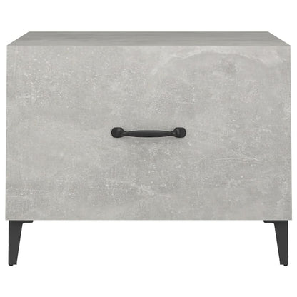 Couchtisch mit Metallbeinen Betongrau 50x50x40 cm - Pazzar.ch