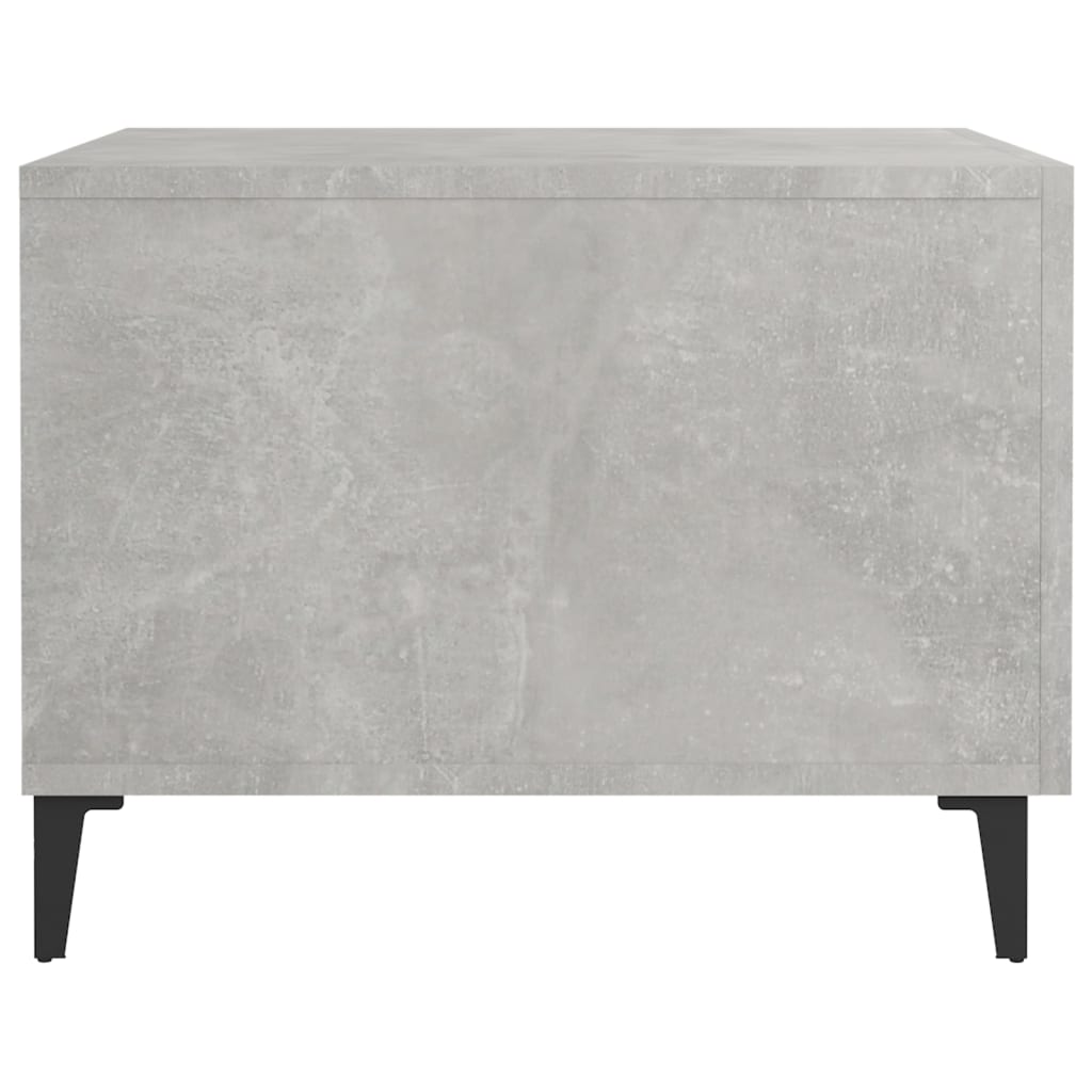 Couchtisch mit Metallbeinen Betongrau 50x50x40 cm - Pazzar.ch