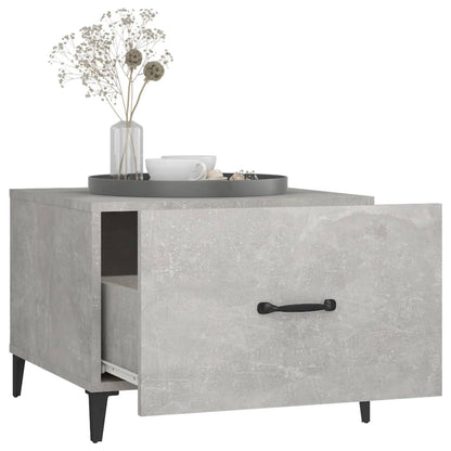 Couchtische mit Metallbeinen 2 Stk. Betongrau 50x50x40 cm - Pazzar.ch