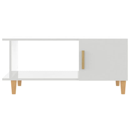 Couchtisch Hochglanz-Weiß 90x50x40 cm Holzwerkstoff - Pazzar.ch