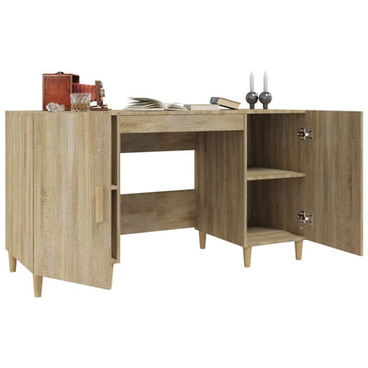 Schreibtisch Sonoma-Eiche 140x50x75 cm Holzwerkstoff - Pazzar.ch
