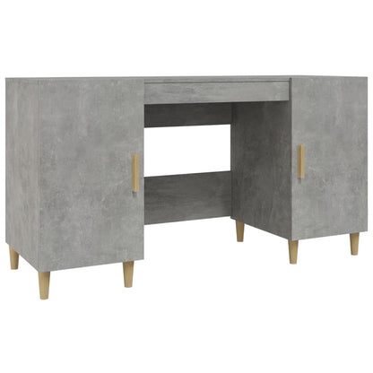 Schreibtisch Betongrau 140x50x75 cm Holzwerkstoff - Pazzar.ch