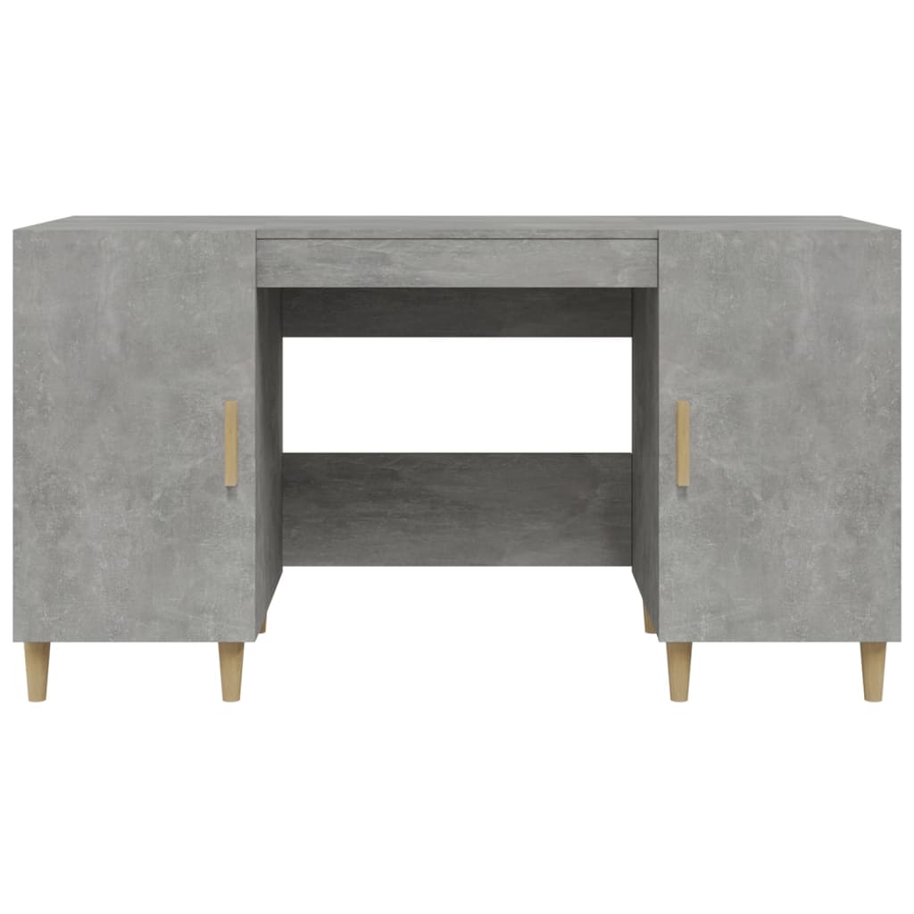 Schreibtisch Betongrau 140x50x75 cm Holzwerkstoff - Pazzar.ch
